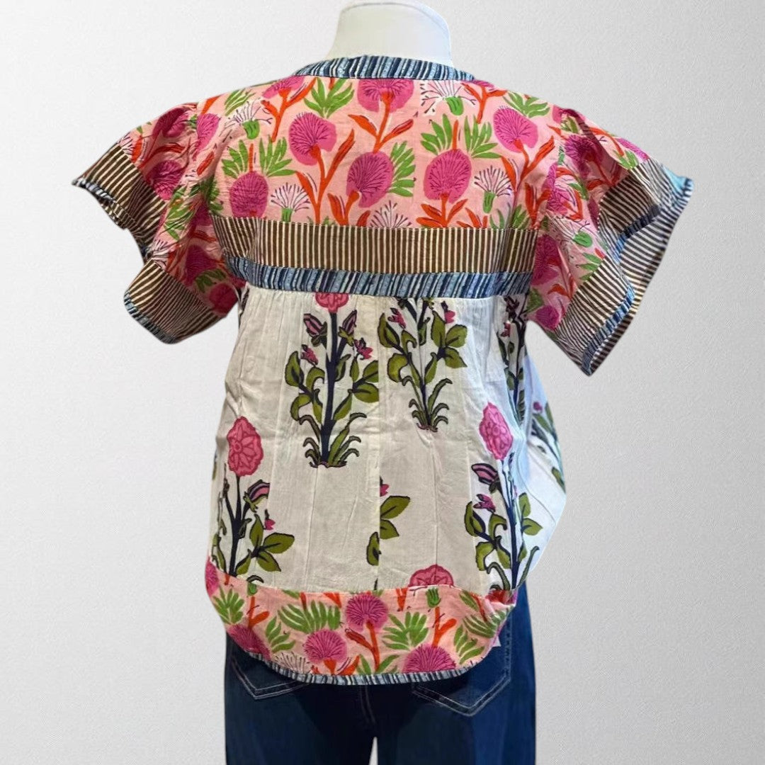 Crimelle™ – Embroidered Boho Blouse