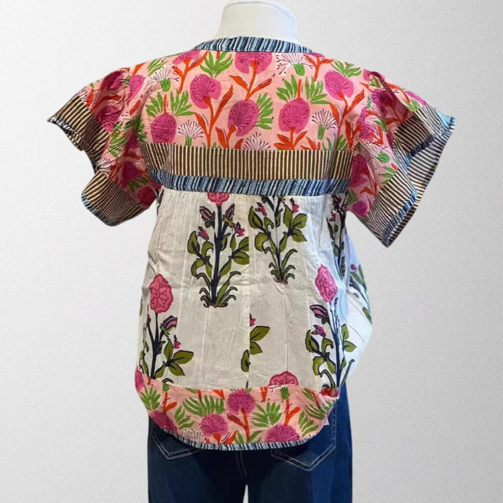 Crimelle™ – Embroidered Boho Blouse